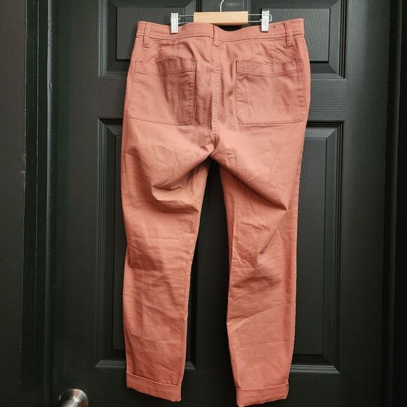 J. Crew Factory High-Rise Skinny Cargo Pant - Rose Tile - Picture 8 of 12